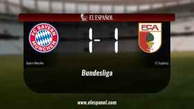 El Bayern München y el FC Augsburg empataron a uno