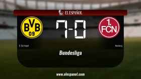 Tres puntos para el equipo local: Borussia Dortmund 7-0 Nürnberg