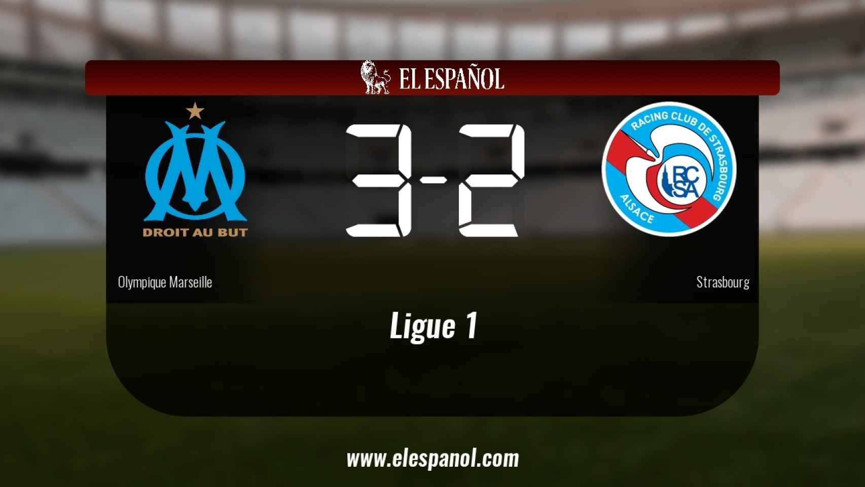 El Olympique Marseille gana en el Stade Vélodrome