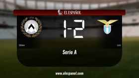 El Lazio se impone por 1-2 al Udinese