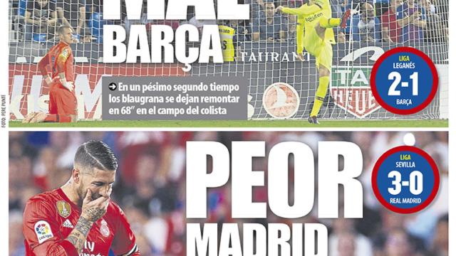 Portada Mundo Deportivo (27/09/2018)