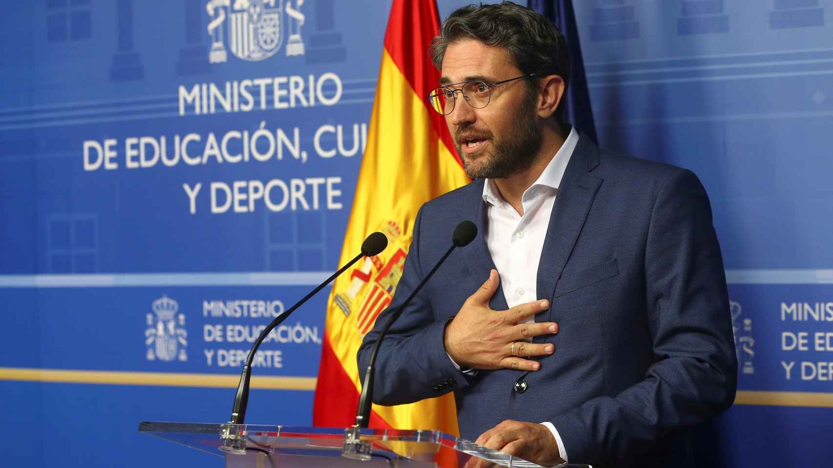 Máxim Huerta. Ex Ministro de Cultura y Deporte. |