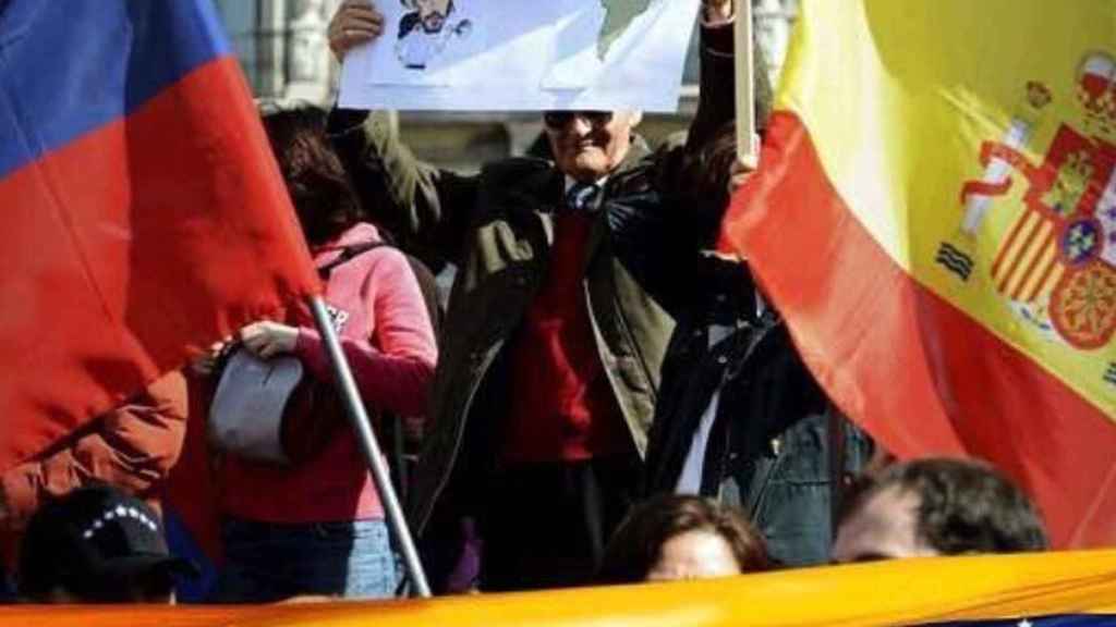 Manifestación de venezolanos en España contra el Gobierno de Nicolás Maduro.