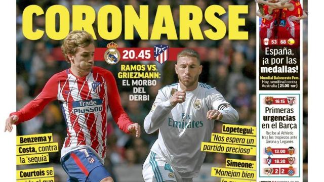 La portada del diario MARCA (29/09/2018)