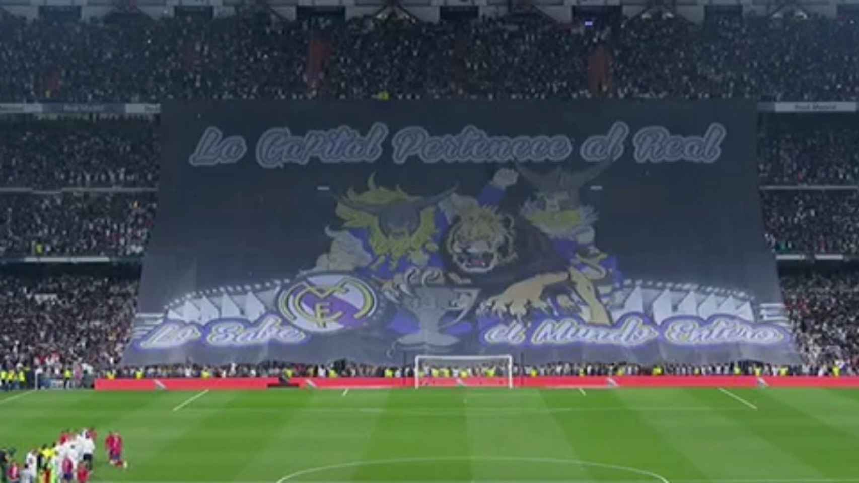 Mosaico antes del Real Madrid - Atlético de Madrid