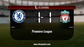Reparto de puntos entre el Chelsea y el Liverpool, el marcador final fue 1-1