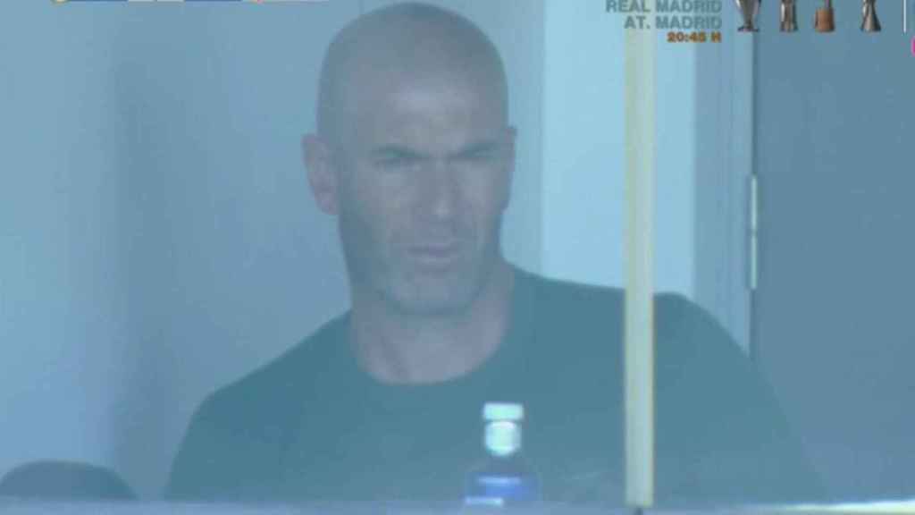 Zidane, en el Di Stéfano viendo al Castilla