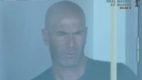 Zidane, en el Di Stéfano viendo al Castilla