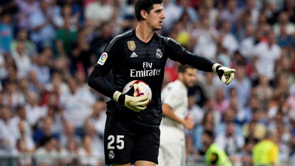 Thibaut Courtois, en un partido del Real Madrid