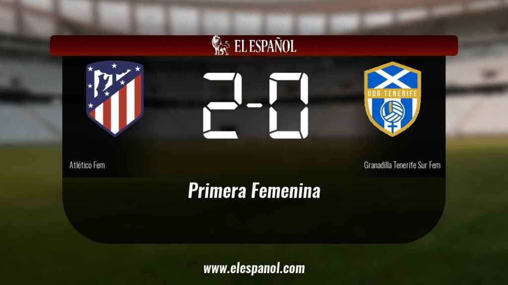 El Atlético de Madrid Femenino derrota en casa al Granadilla Tenerife Egatesa por 2-0