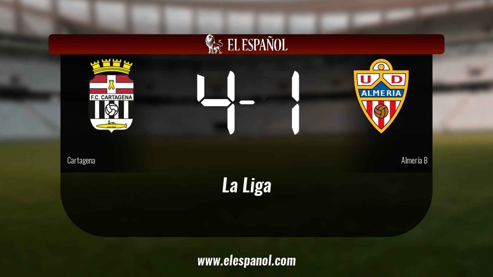 El Cartagena derrotó al Almería B por 4-1