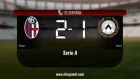 Triunfo del Bolonia por 2-1 frente al Udinese