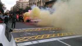 Los CDR cortan céntricas calles de Barcelona.