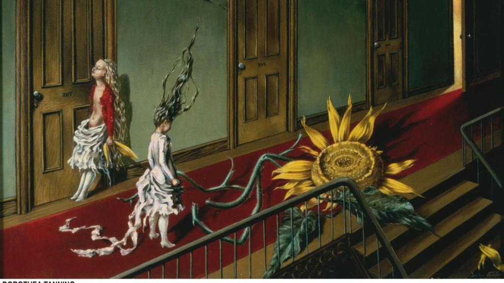 Eine Kleine Nachtmusik, de Dorothea Tanning. Adquisición con ayuda del Art Fund y el American Fund for the Tate Gallery.