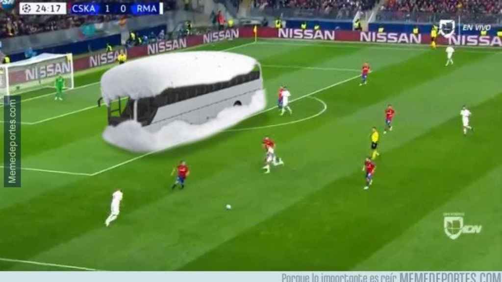 Meme del CSKA - Real Madrid. Foto: memedeportes.com