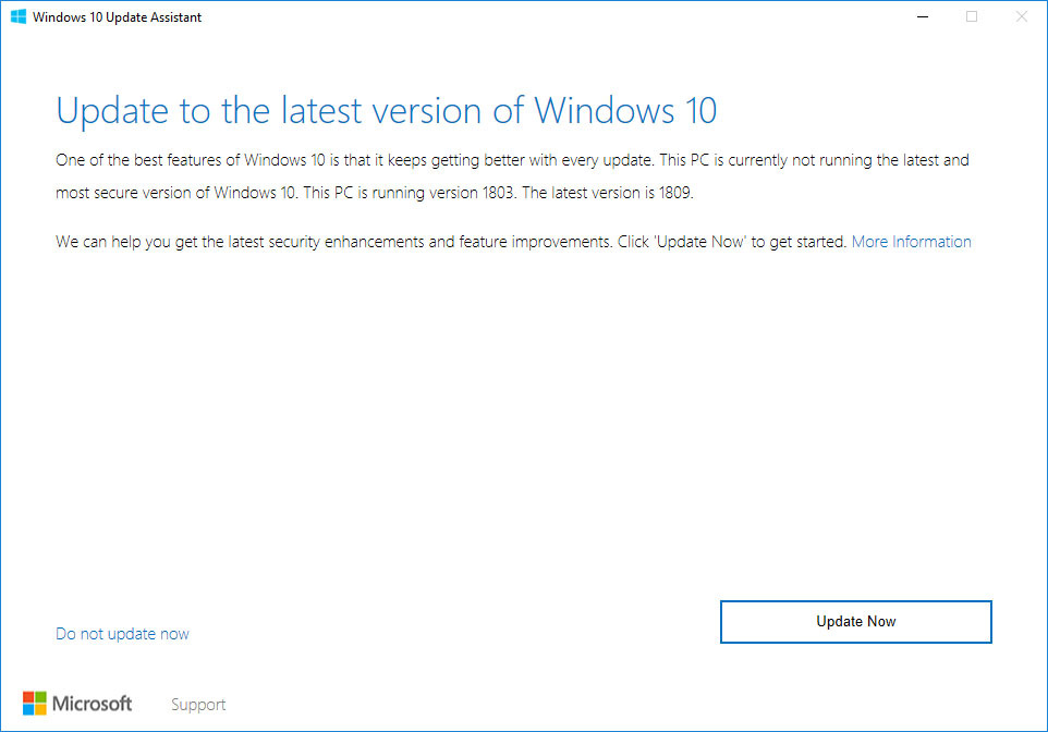 windows 10 actualizador
