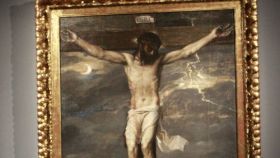 La obra 'Cristo crucificado' de Tiziano. / EFE