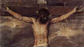 Image: El Cristo Crucificado de Tiziano sufre un desgarro al caerse de la pared de El Escorial