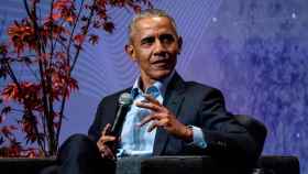 Barack Obama, expresidente de EEUU, durante su participación en el Oslo Business Forum.