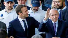 Macron junto con Collomb, en una imagen de archivo.