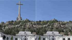 Reconstrucción del Valle de los Caídos sin la cruz.
