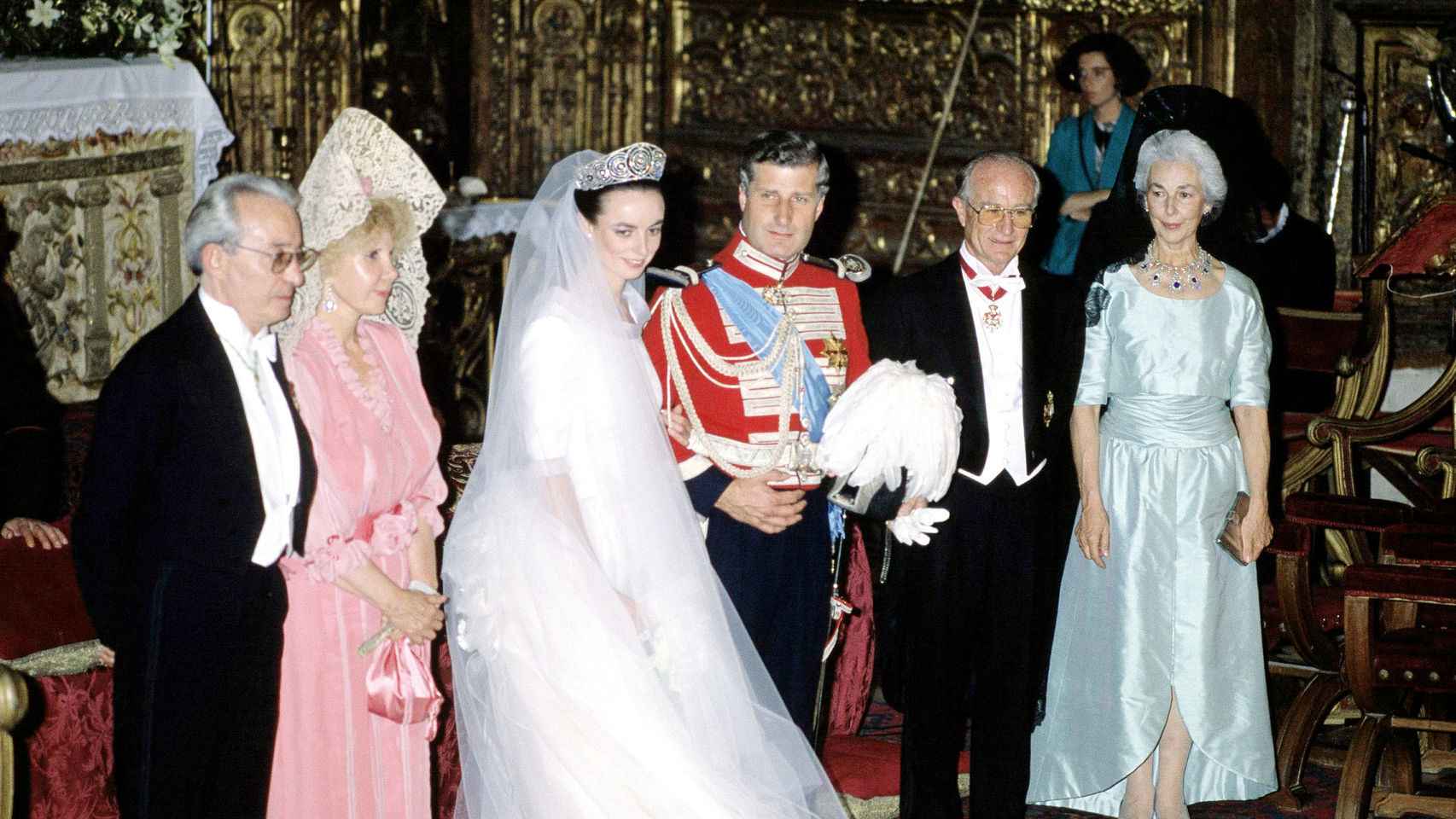 Carlos Fitz-James Stuart y Matilde Solís el día de su boda.