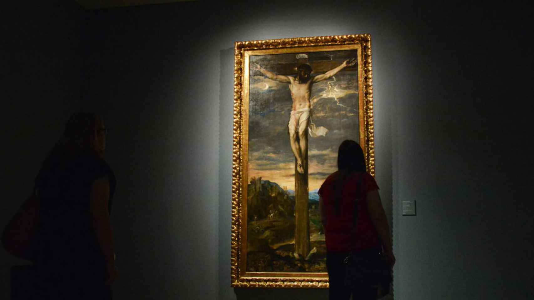 Cristo crucificado, de Tiziano, hasta ahora en la Sacristía mayor escurialense.