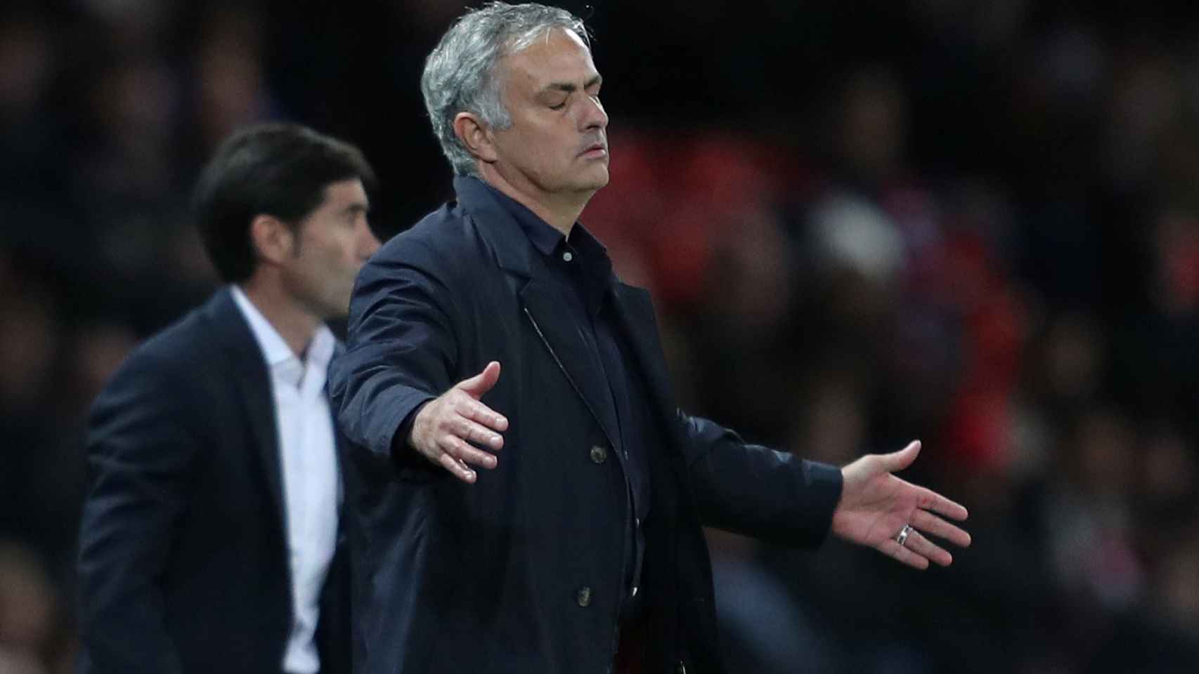 Mourinho, entrenador del United.