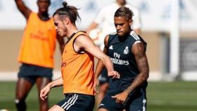 Bale se entrena con el Real Madrid