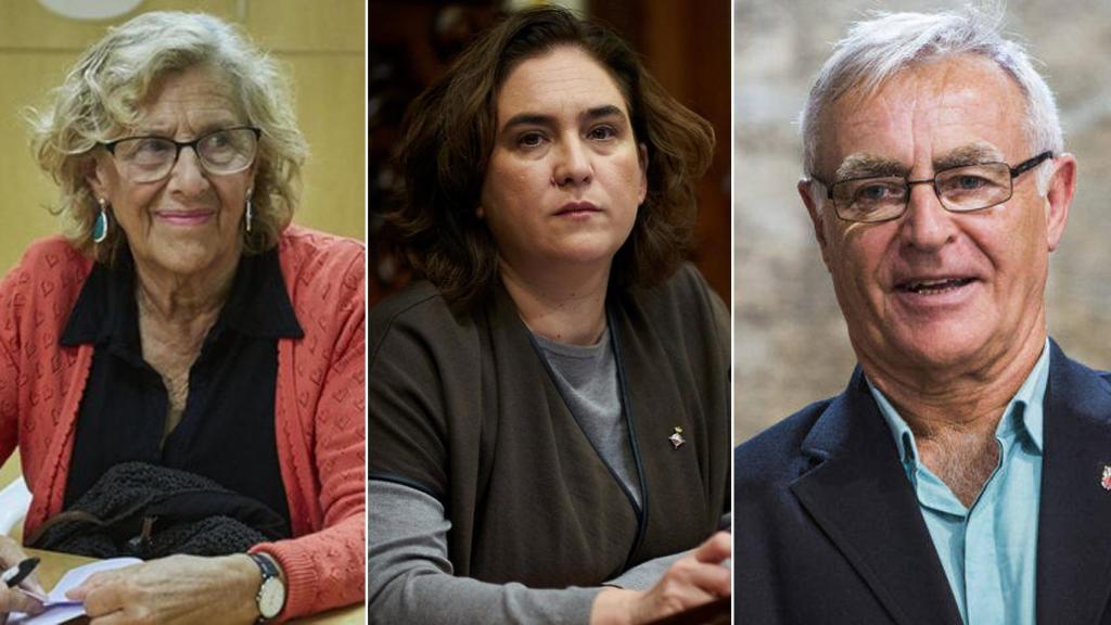 Carmena, Colau y Ribó en una imagen de archivo
