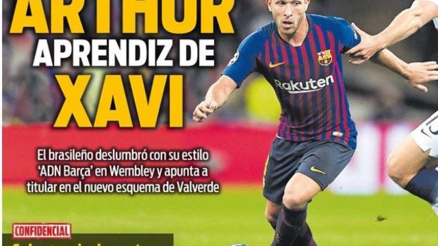 La portada del diario SPORT (05/10/2018)