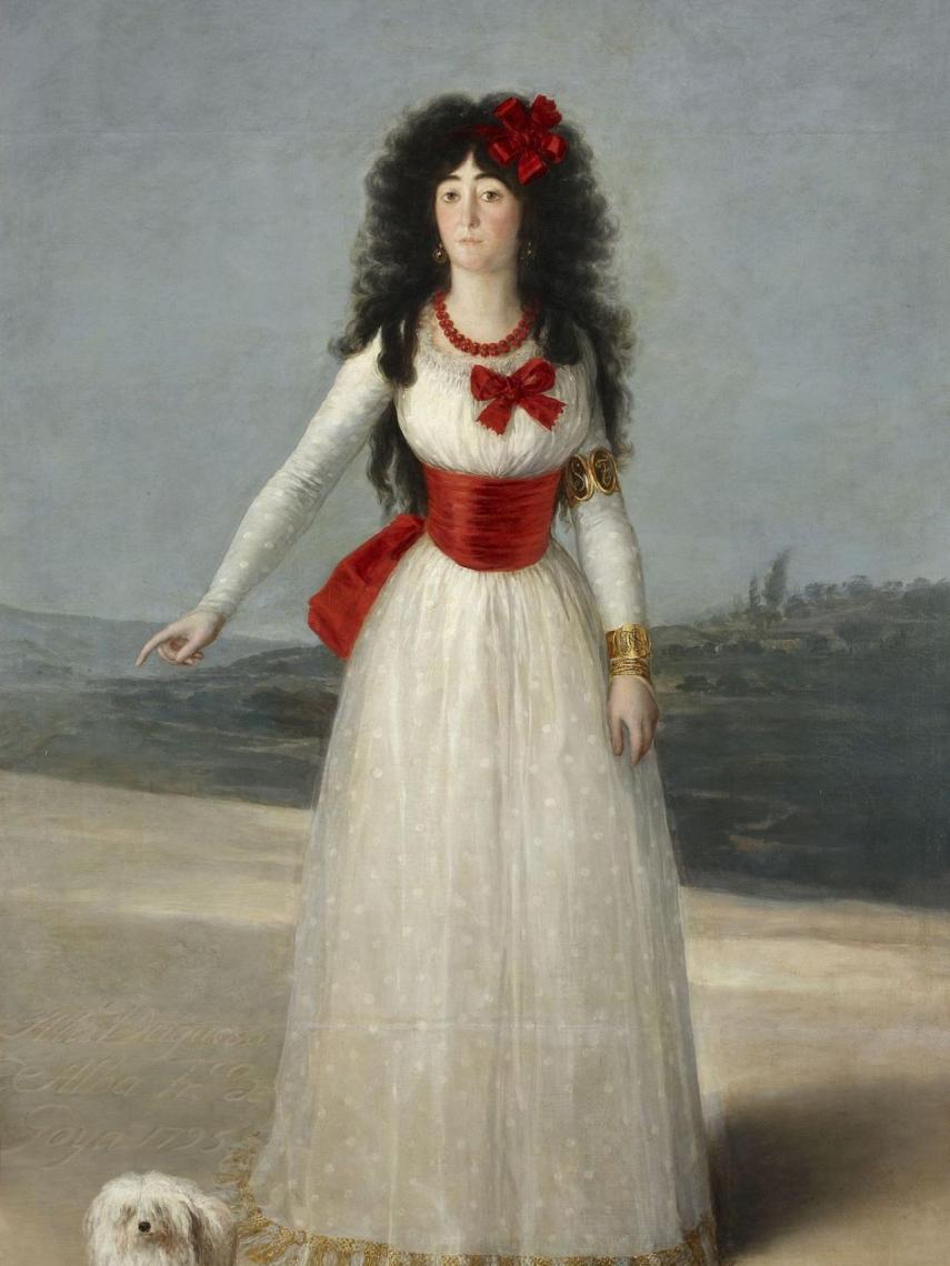 Retrato de la duquesa de Alba, de Goya.