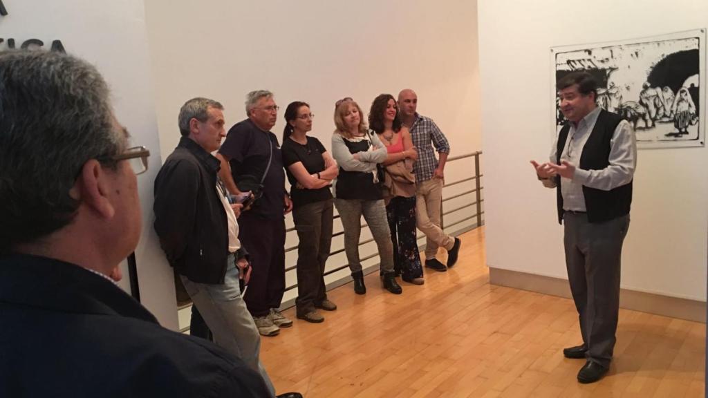 José Luis Gómez Barceló en el Museo de Ceuta