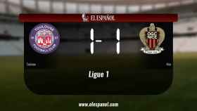 El Toulouse y el Nice se repartieron los puntos tras un empate a uno