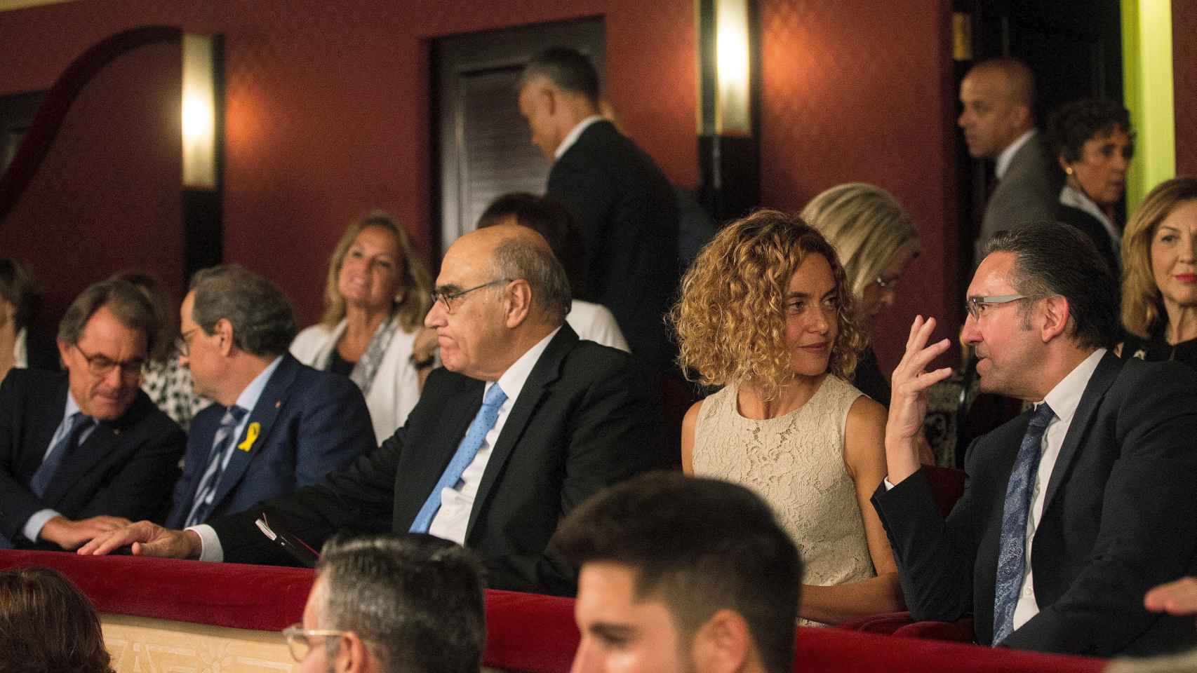 Quim Torra, Meritxell Batet y Manuel Valls, en inauguración temporada Liceu