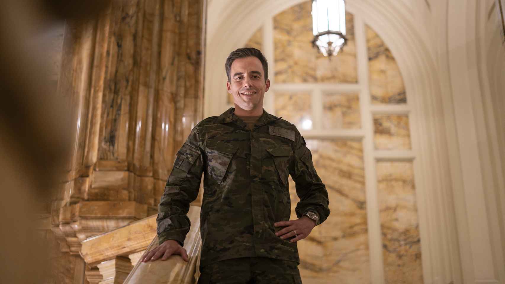 El comandante Rafael López de Anca (41 años) posa para EL ESPAÑOL.