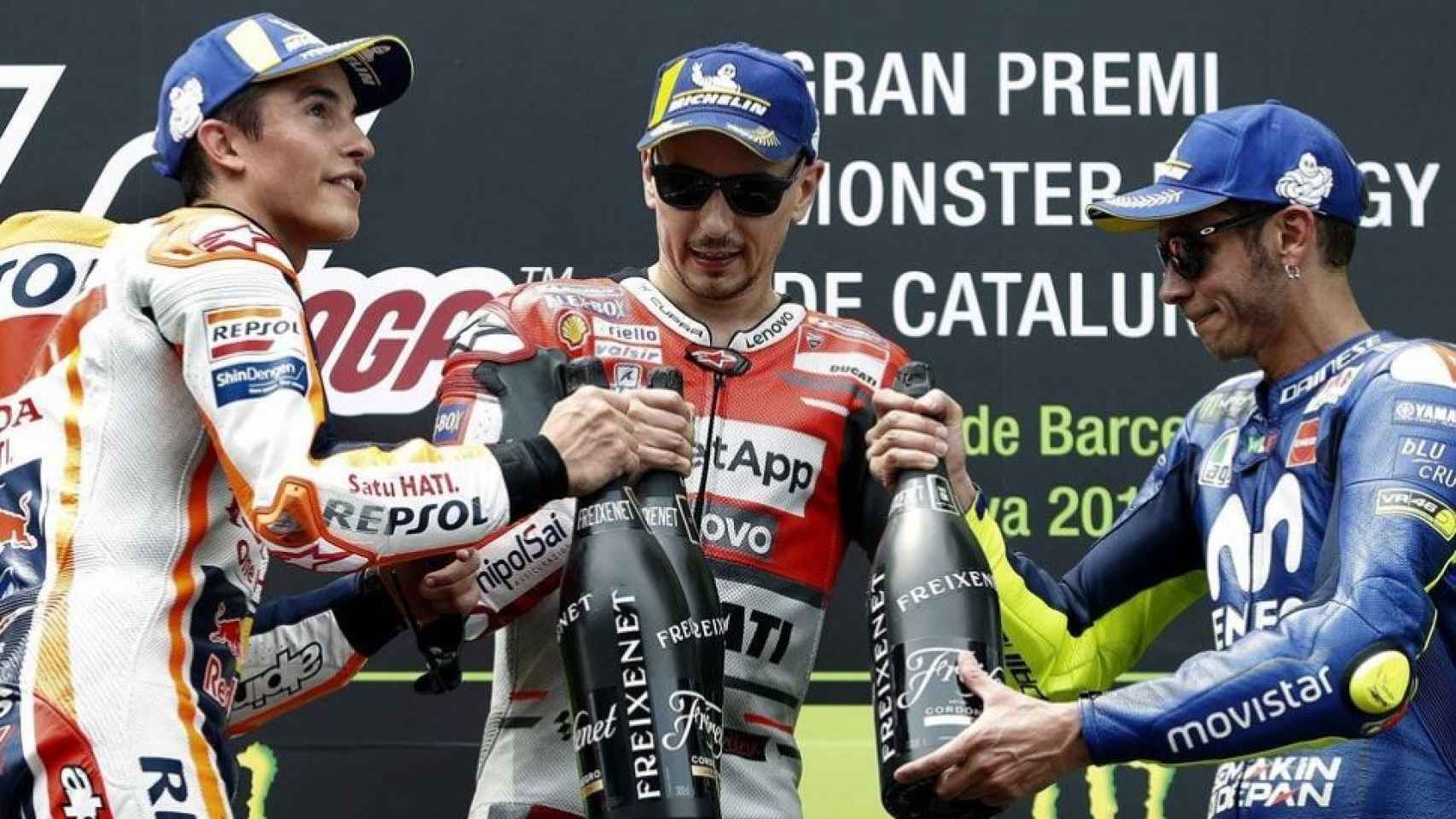 Márquez, Lorenzo y Rossi