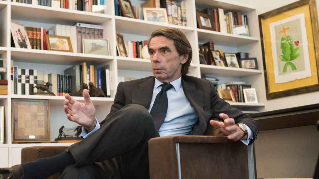 Aznar, en su despacho de la Fundación Faes, donde tuvo lugar la entrevista.
