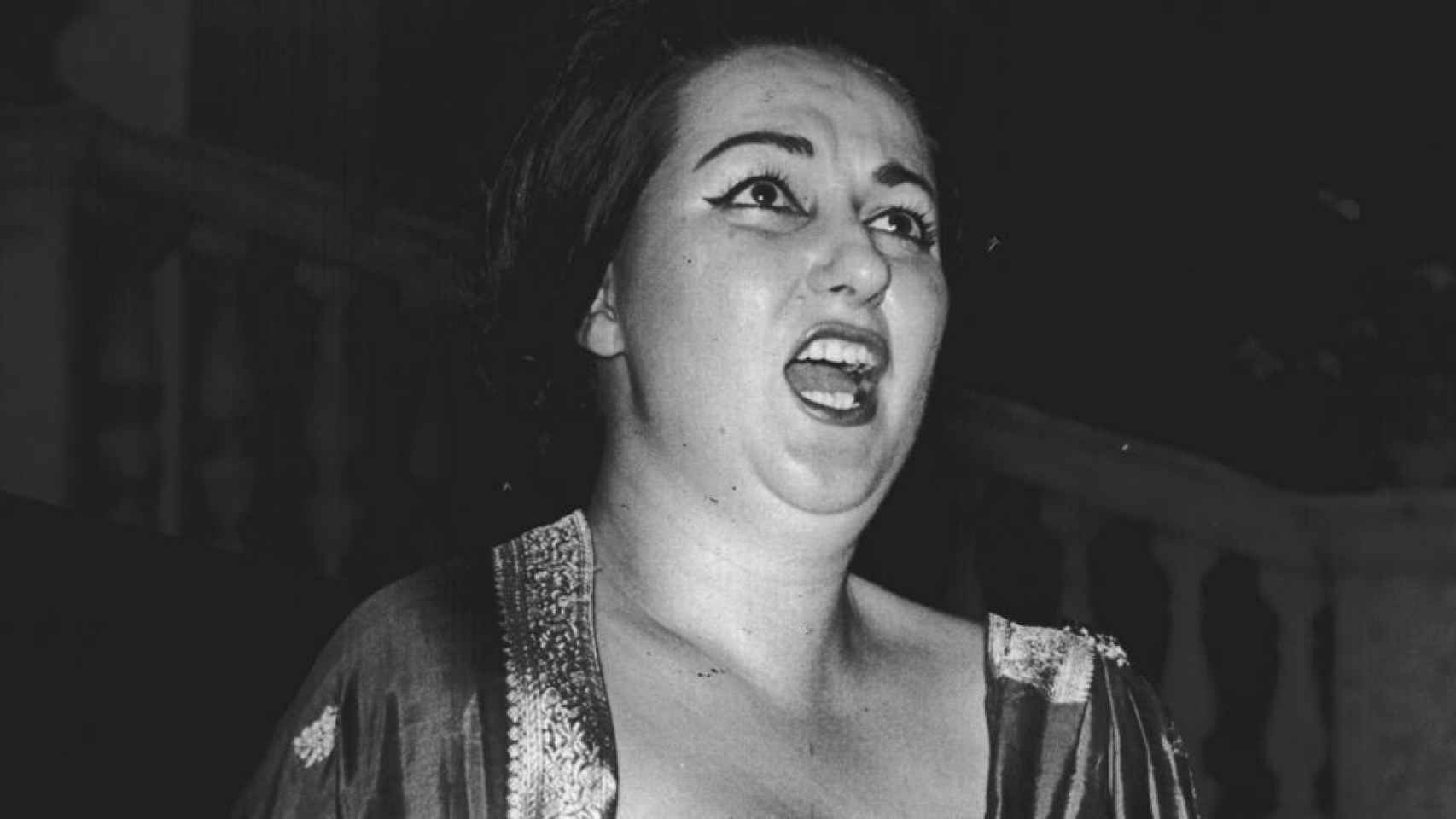 La soprano, durante una actuación en los años 60-