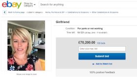 Un hombre ofrece a su novia por eBay (y sale mal)