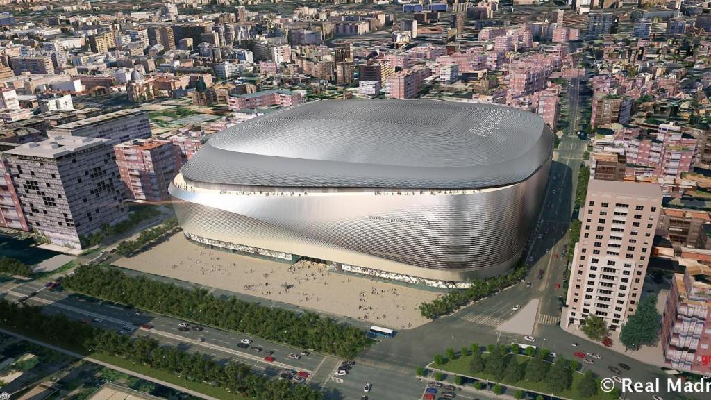 Recreación del Bernabéu tras sus obras de mejora.