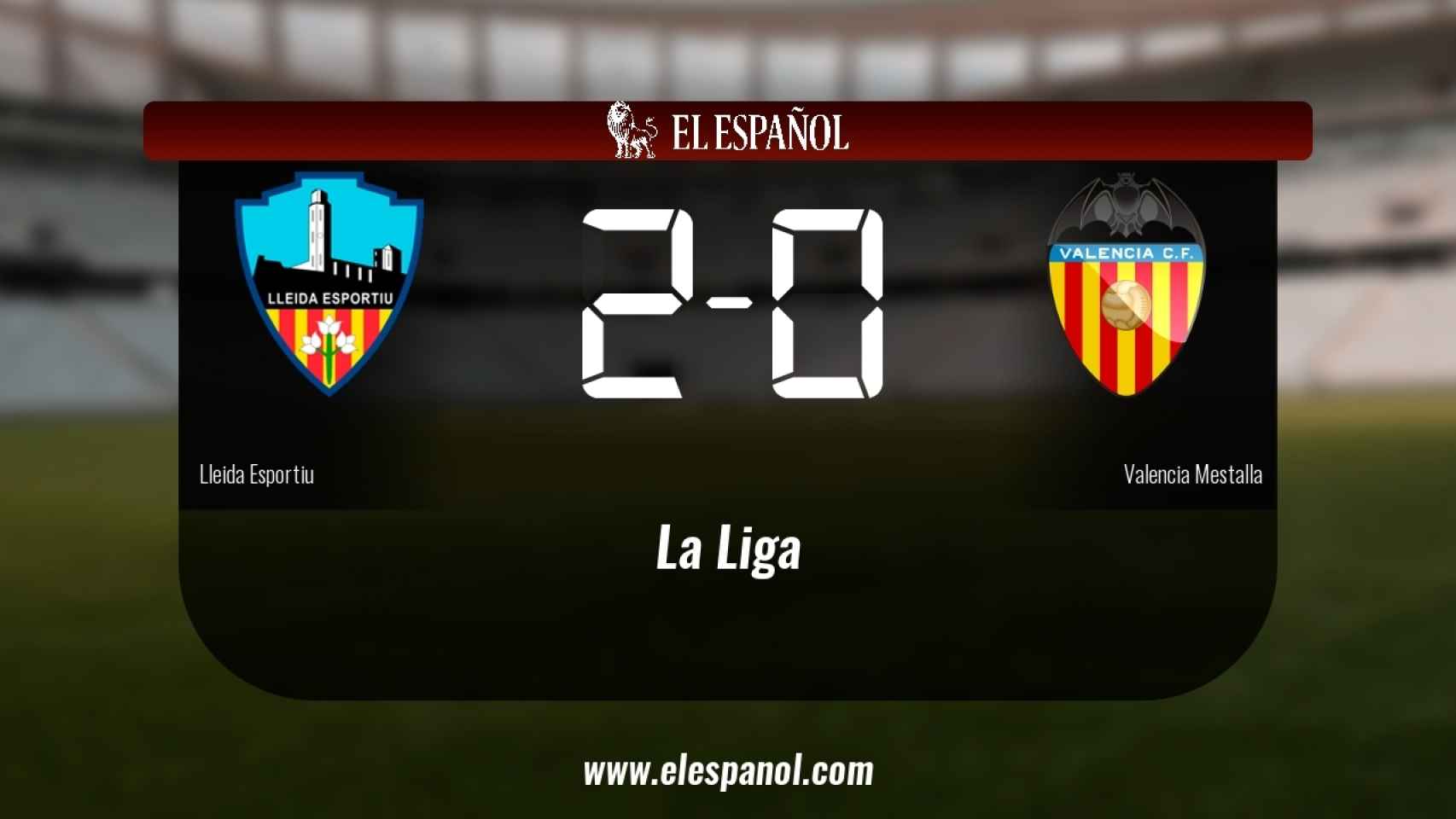 Victoria 2-0 del Lleida Esportiu frente al Valencia Mestalla