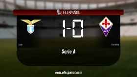 Triunfo del Lazio por 1-0 frente a la Fiorentina