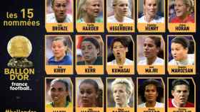 Finalistas al Balón de Oro femenino 2018. Foto: France Football