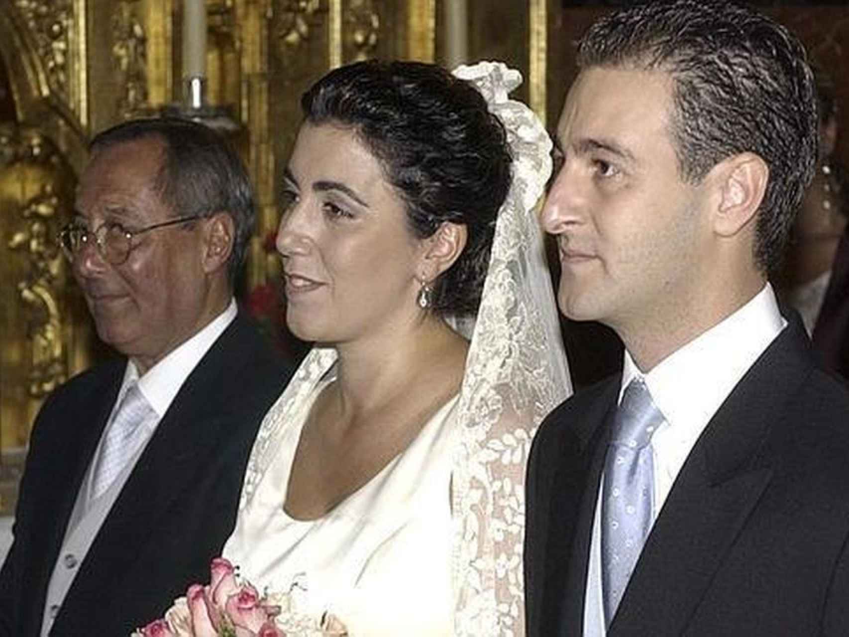 Susana Díaz el día de su boda con José María Moriche.