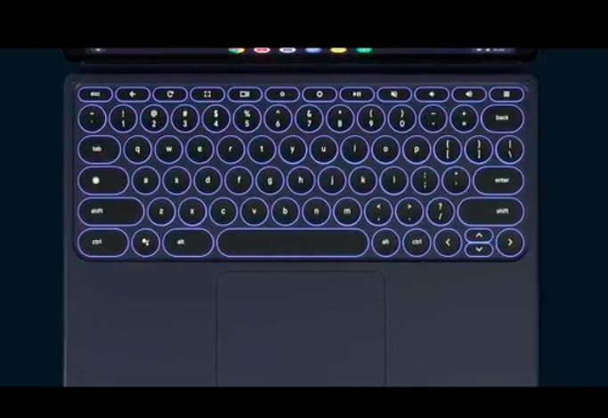 teclado retroiluminado google pixel slate