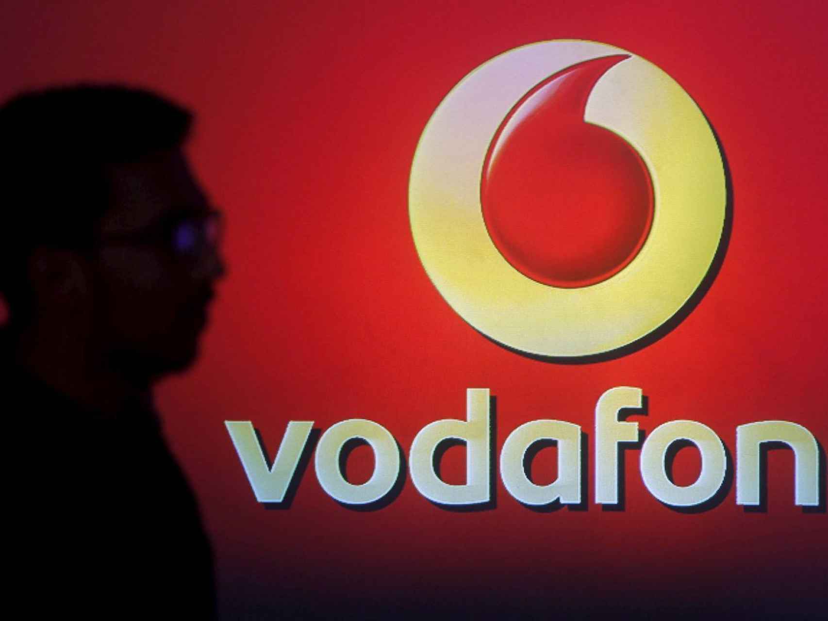 El logotipo de Vodafone.
