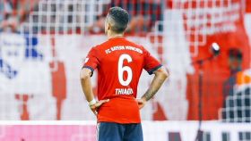 Thiago, en un partido del Bayern Múnich. Foto: Twitter (@Thiago6)