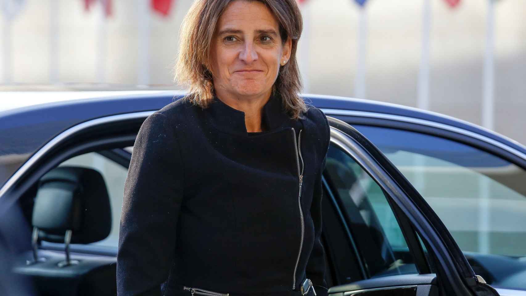 La ministra de Medio Ambiente, Teresa Ribera, a su llegada a Luxemburgo
