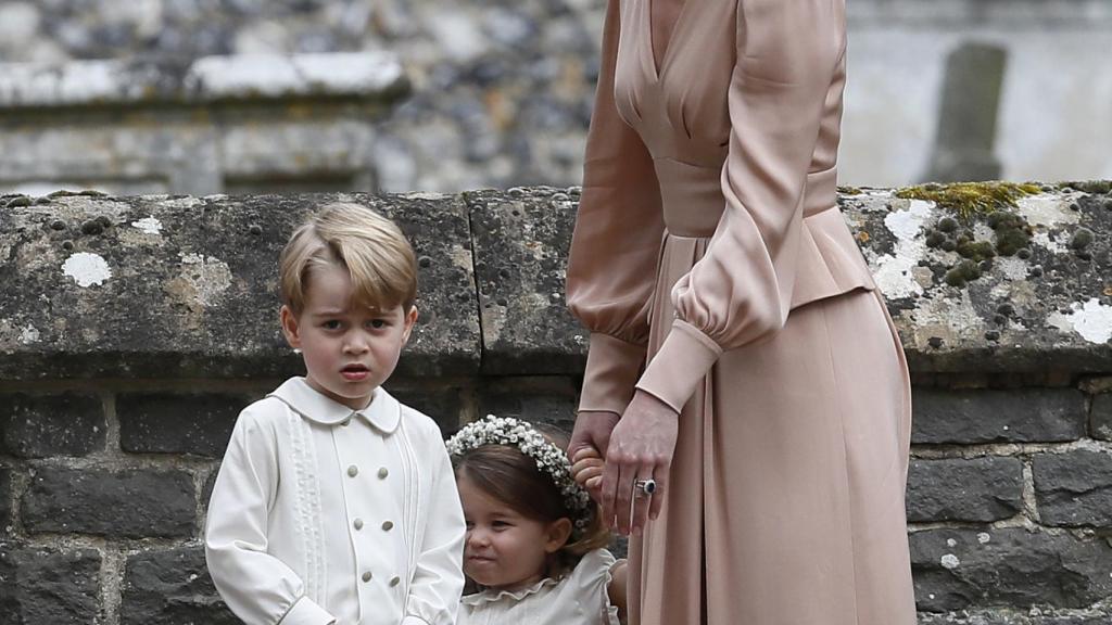 George y Charlotte en la boda de Pippa Middleton.